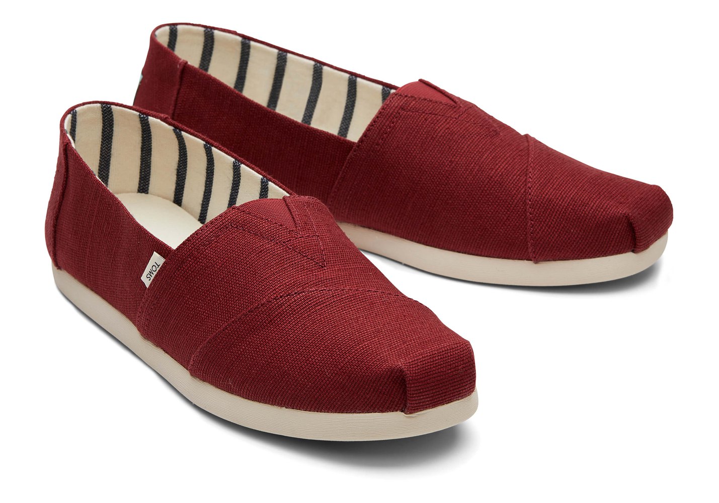 Toms Espadryle Męskie Czerwone - Alpargata Heritage Płócienne - 52UOLNZTI